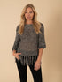 Crochet Pullover Coverup With Fringe Bottom
